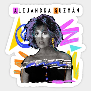 ALEJANDRA GUZMAN 80S RETRO STYLE Sticker